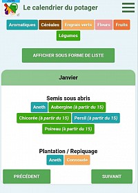 Le calendrier des semis