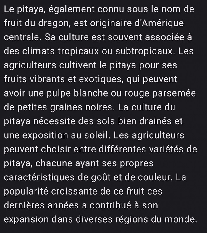 Le fruit du dragon